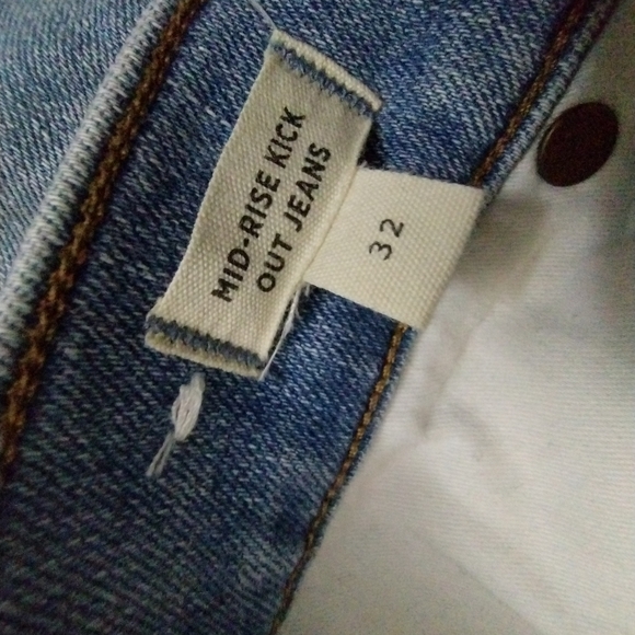 Madewell Midrise Kickout Jeans 32 - Picture 3 of 5